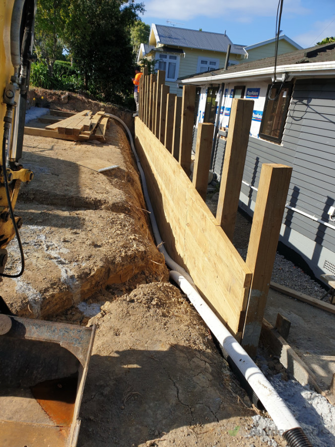 Drainage and backfilling