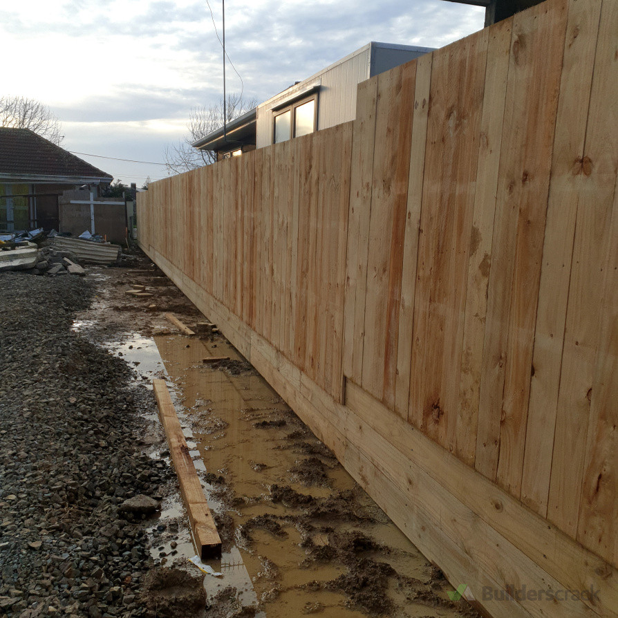 Retaining Wall & fencing