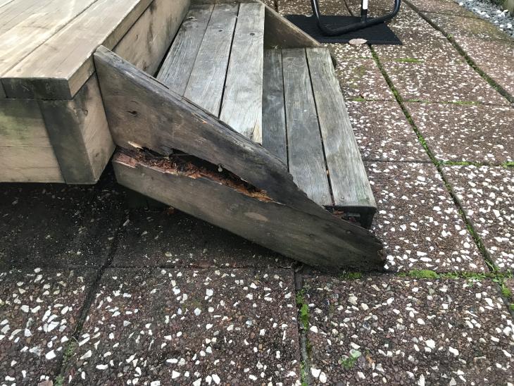 Replacing Rotten Stringers Replace rotten stringer on stairs coming off small deck (#1138065 ...