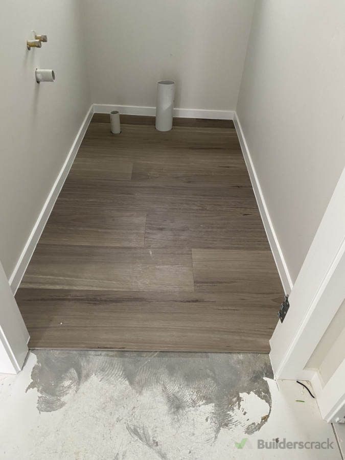 New build sheet vinyl installation