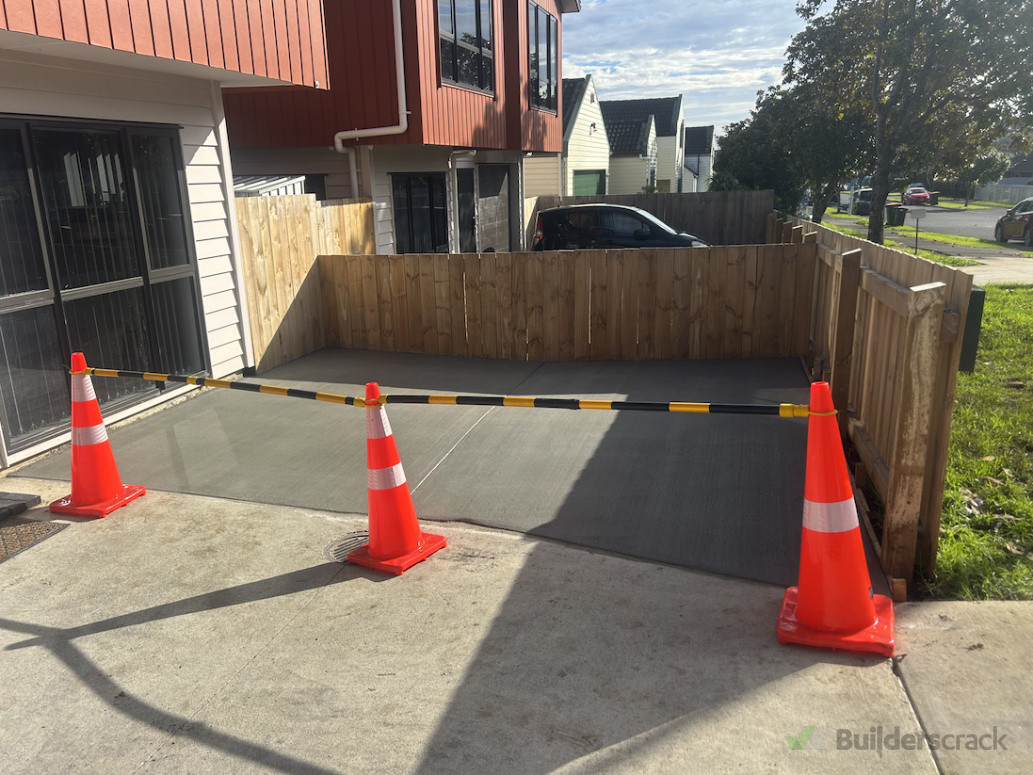 The finished product, tie in to existing concrete