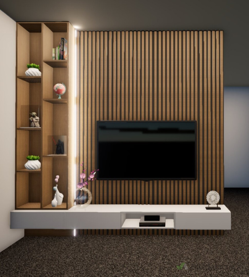 Feature Wall and lighting