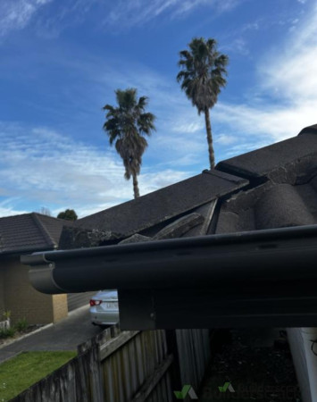 Before the repairing roof tile.