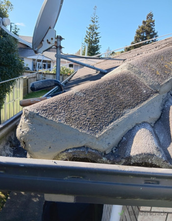 After repaired of roof tile.