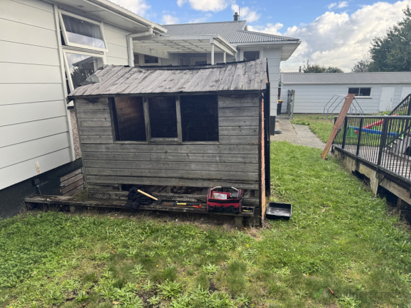 Shed before