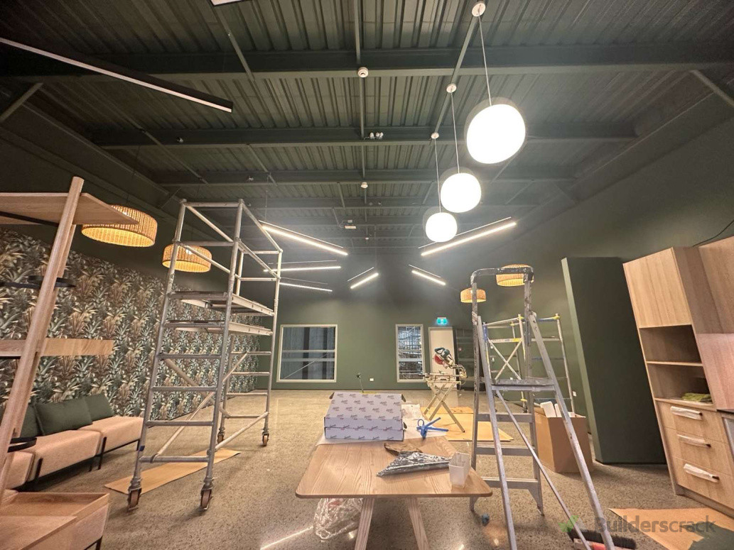 Architectural Lighting Fit-off in Progress