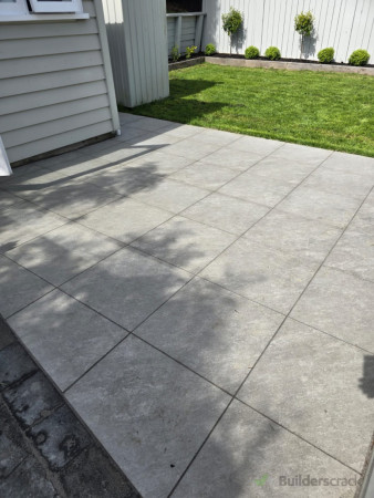 Back yard paving
