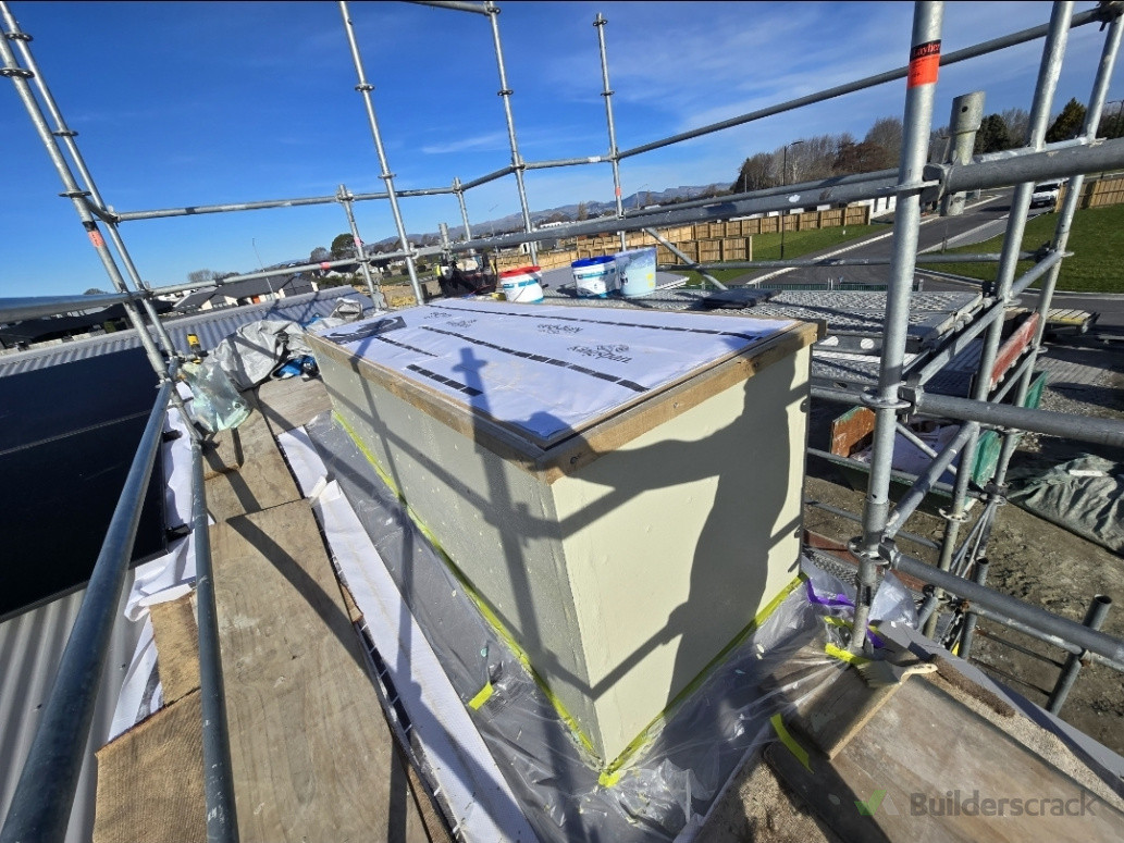 Chimney with 2 coats of waterproofing