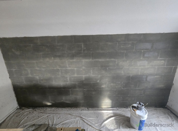 Painted a crystalline product onto the wall.