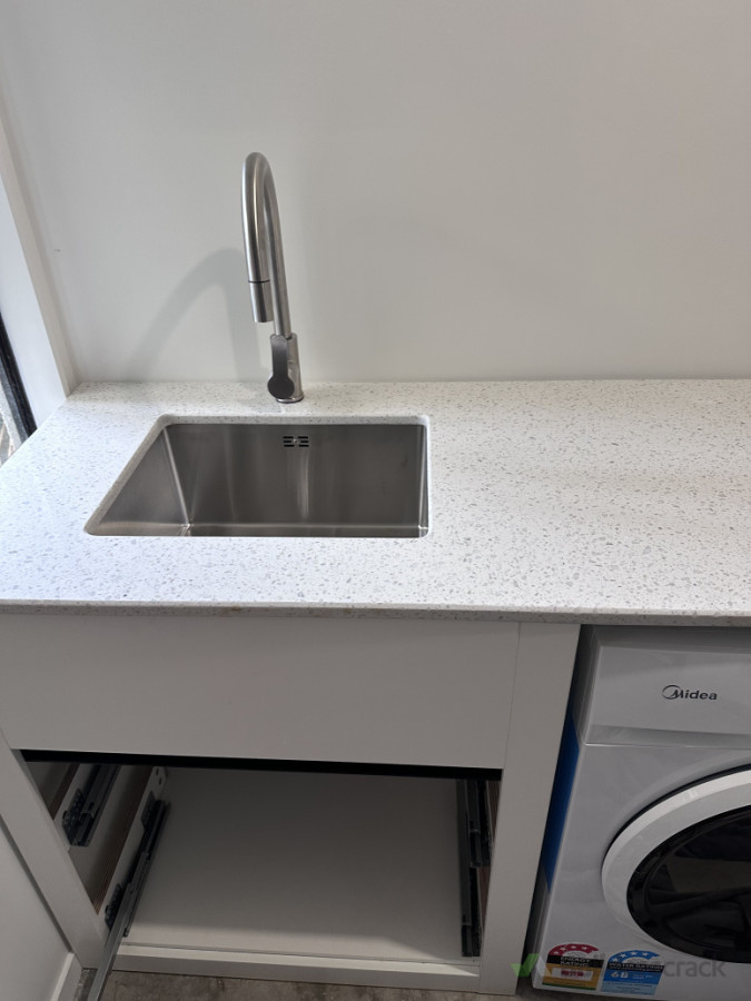 Install undermount sink and tap