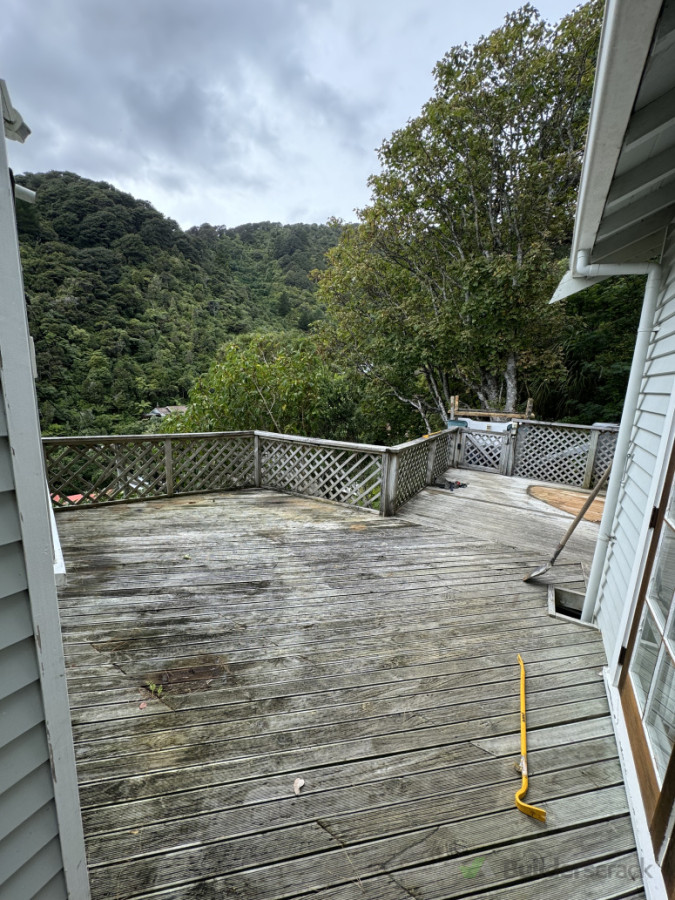 Back deck before