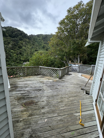 Back deck before