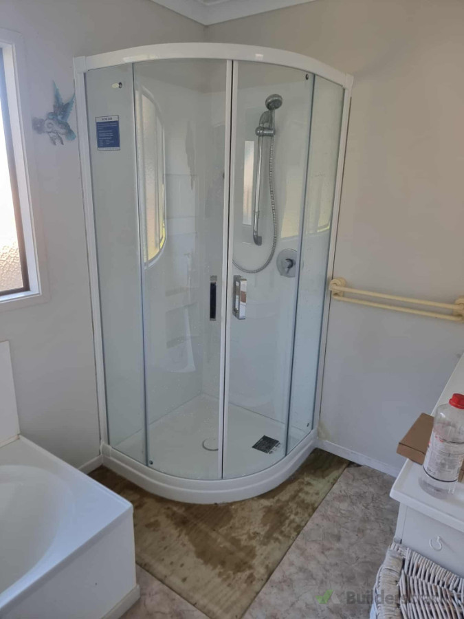 Shower unit and floor replace