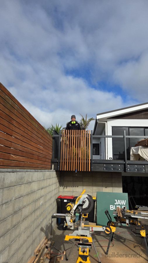 New deck and balustrade