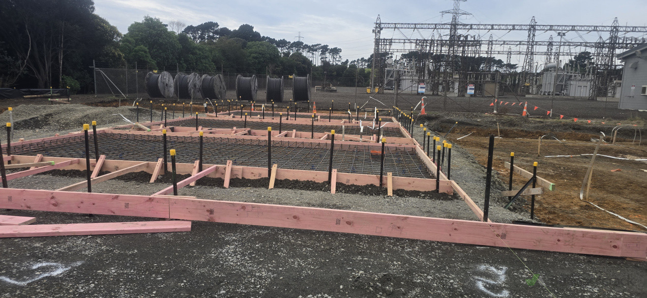 Foundation for a Power Transformer at Waiuku Substation
