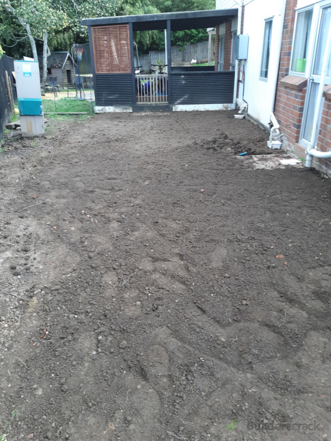Backfilled and ready for finishing touches