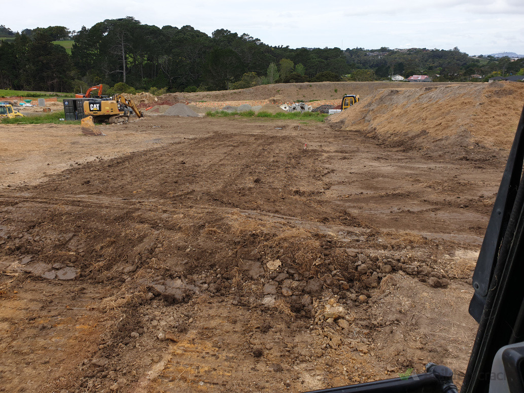 Topsoiling Lot with bund