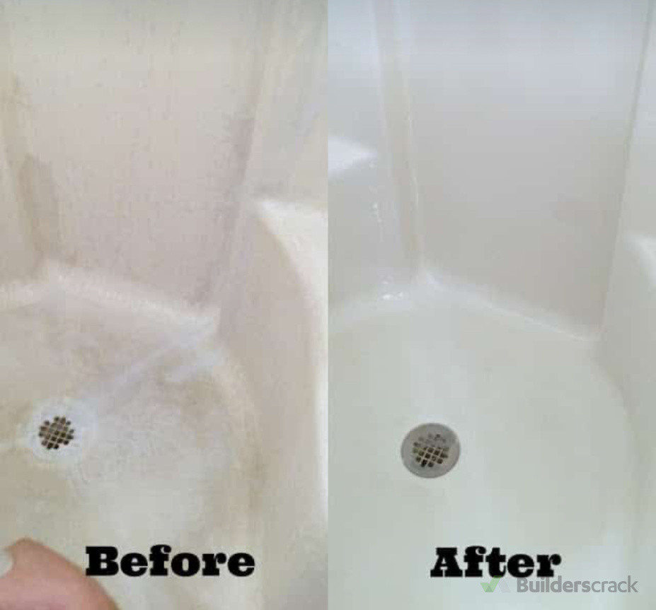 Shower cleaning results