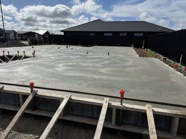 House concrete foundation