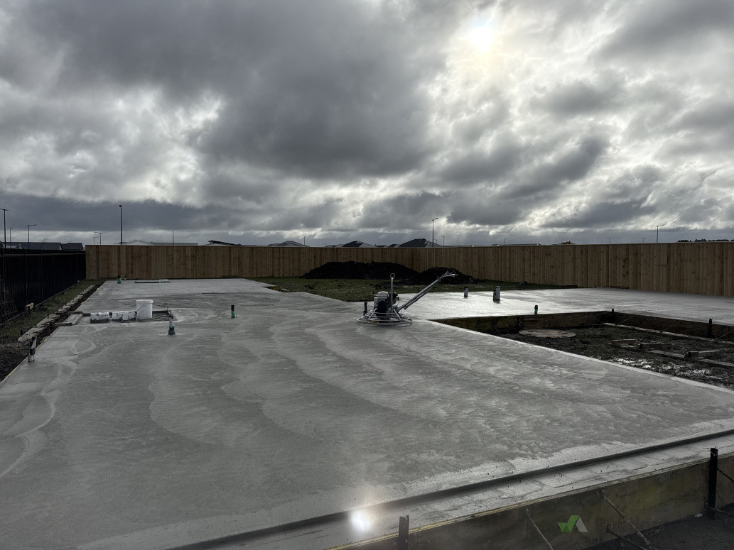 House floor concrete foundation