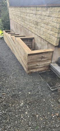 Stepped planter box