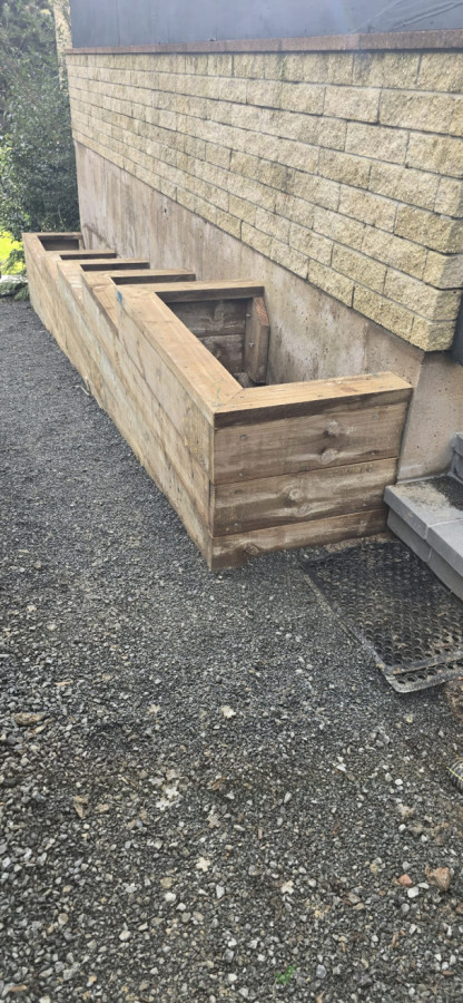 Stepped planter box