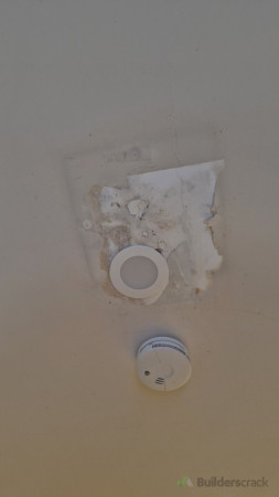 Damaged ceiling was also plastered and fixed!