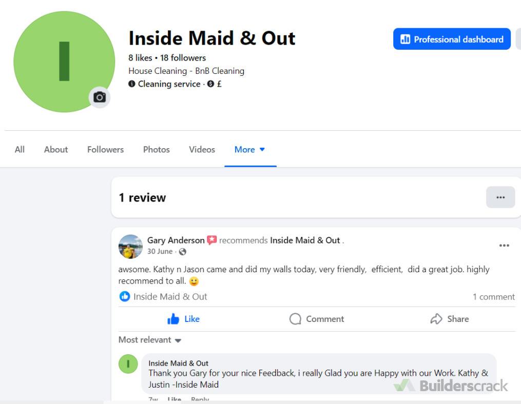 Face Book Refences of Job done from