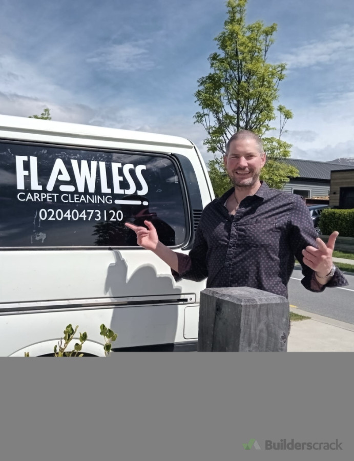 "Proud owner of Flawless Carpet Cleaning, ready to deliver top-notch service with a smile! Call 020 404 731 20 for eco-friendly carpet and restoration solutions. #FlawlessCarpetCleaning #NZCleaning #KirbyPowers"