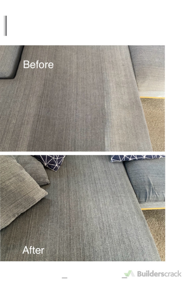 "Refresh your furniture with Flawless Carpet Cleaning! Before and after our expert upholstery cleaning—transforming sofas with Kirby’s eco-friendly Very Low Moisture (VLM) technology to remove stains and restore freshness. Call 020 404 731 20