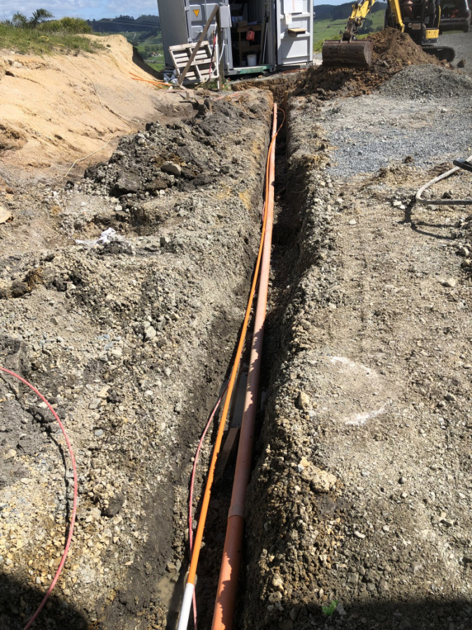 Underground Cabling in Progress