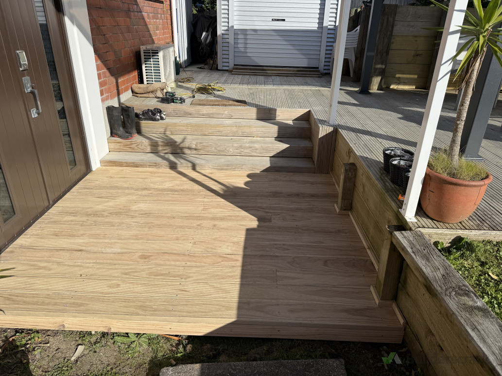 Deck build in red beach