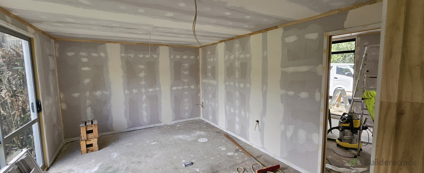 Plastering of New build completed