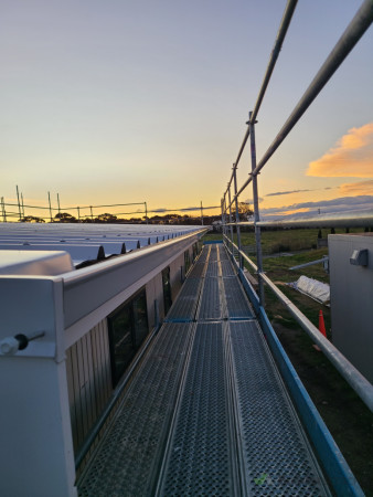 Straight lines running into yet another stunning sunset