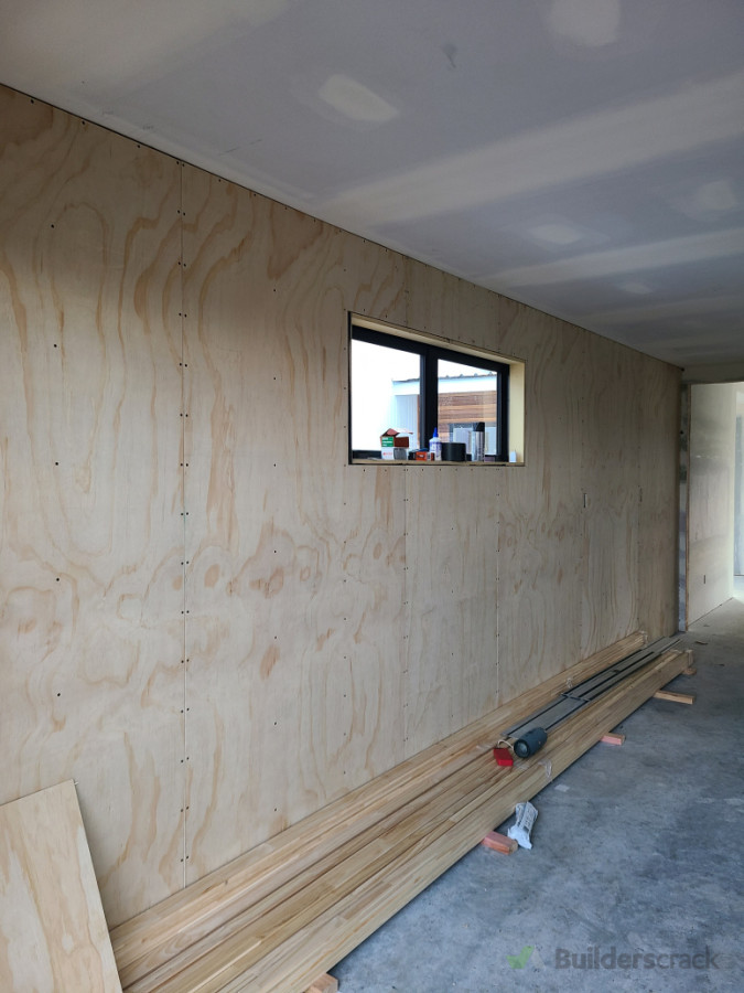 Durable yet smart, plywood garage wall linings