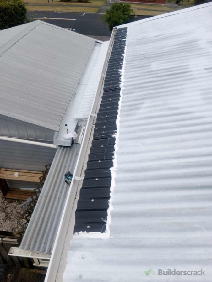 Fixed the broken metal roof