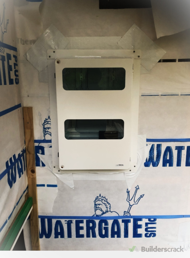 New Build Recessed Meter Panel