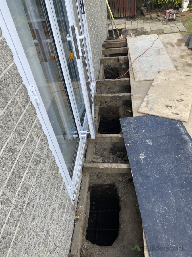 here showa the underpin under the deck.