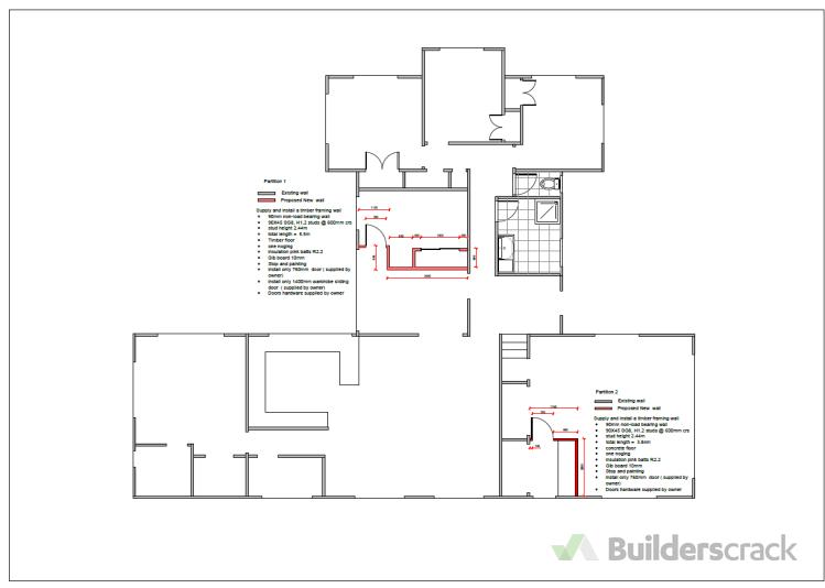 Timber framing partition (#1152284) | Builderscrack