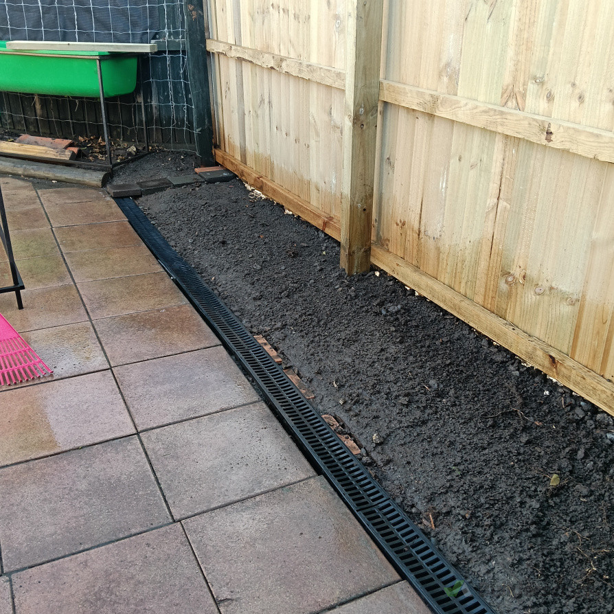 New Fence with drainage