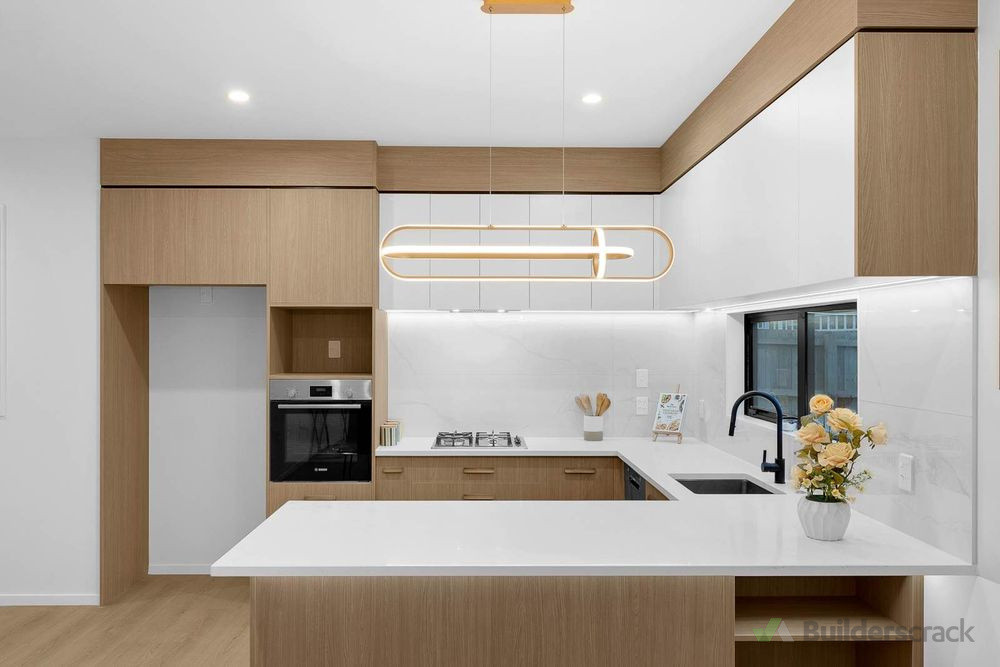 Contemporary kitchen – sleek cabinetry with functional layout