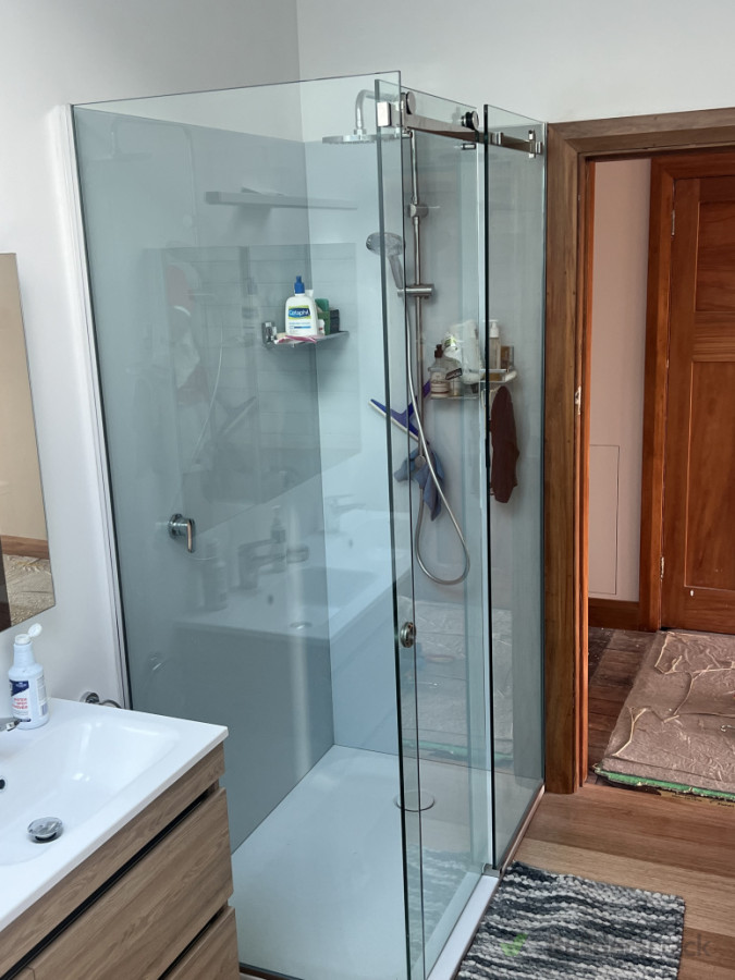 We can do all types of frameless showers from single panels to sliding  and hinged styles from brushed brass polished black and many more colours to choose from.