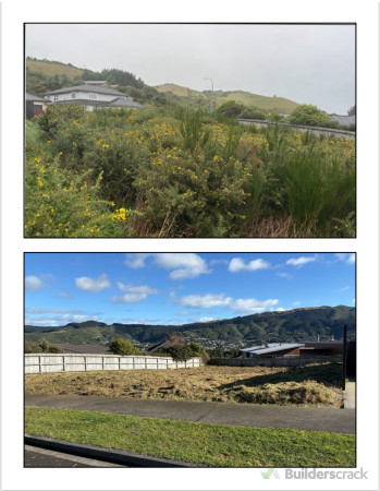 Fresh stones on drive