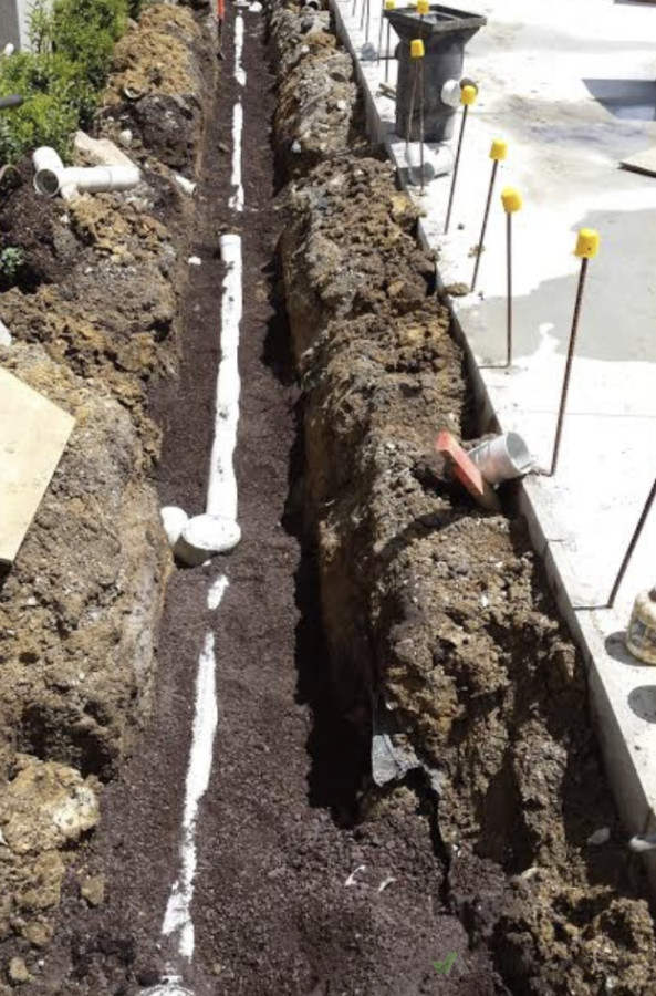 Drainage installation