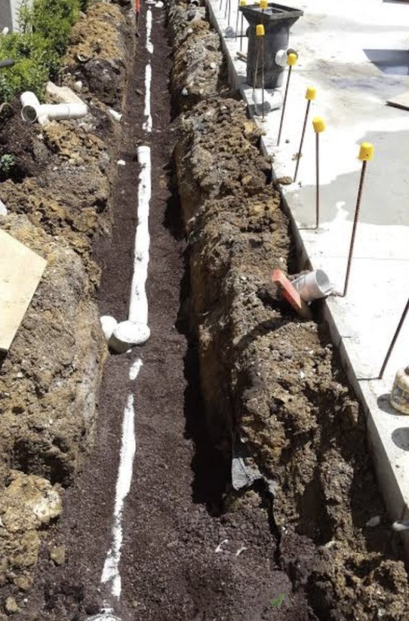Drainage installation