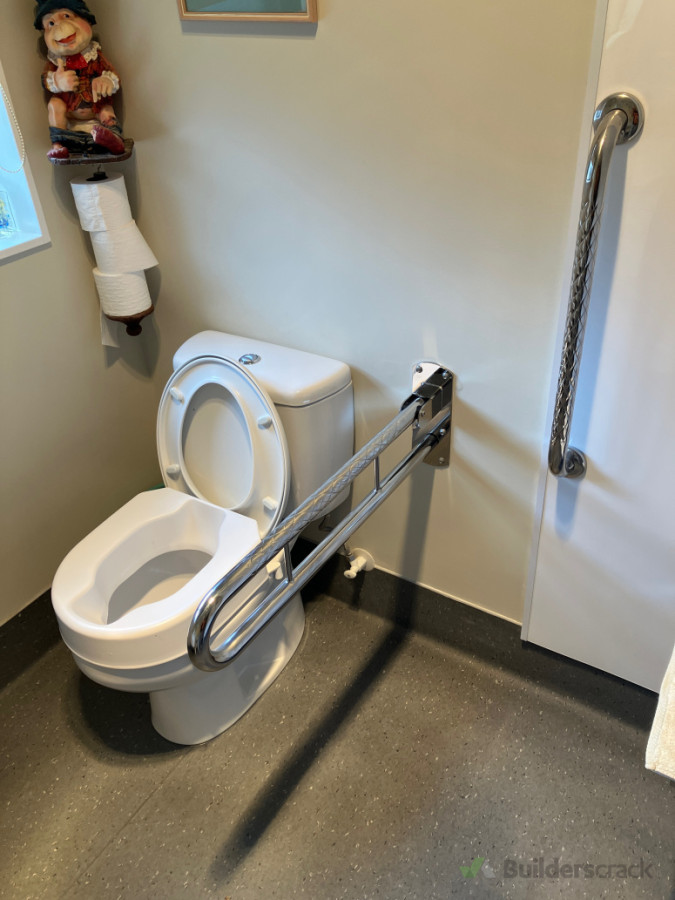 Accessible drop down rail