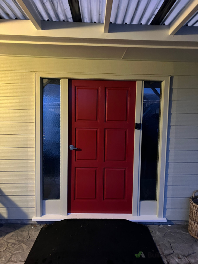 Custom front door upgrade