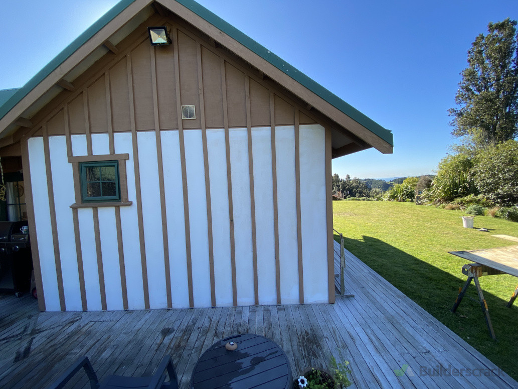 Re clad one wall face, managing to remove and even reinstall existing battens