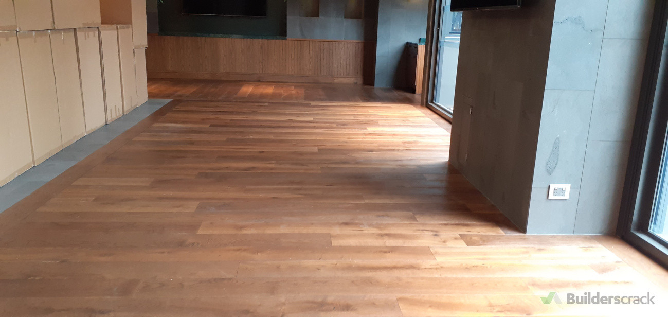 Solid Wood Floor with Border Installation - NZID