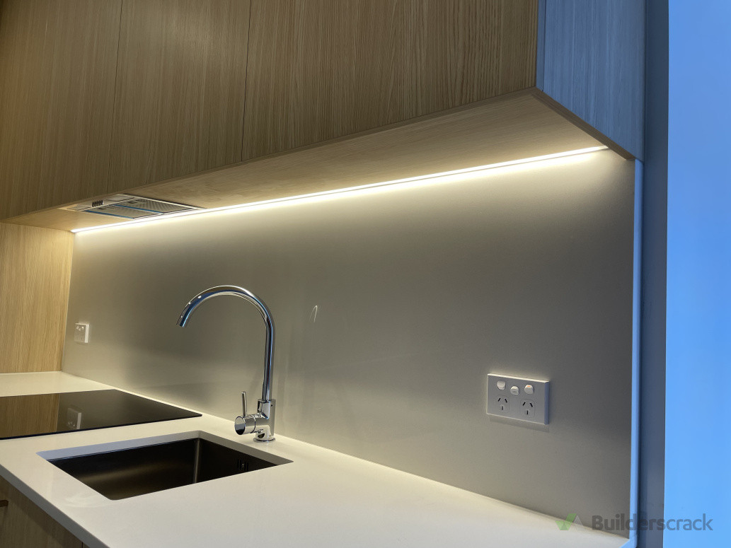 Under cabinet LED strip lights.